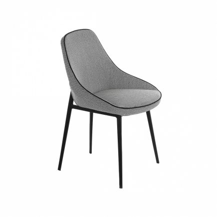 Monica upholstered chair with edging | Procomobel
