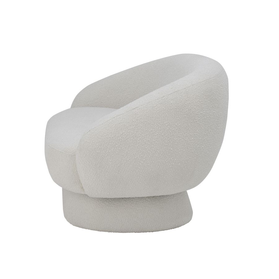 2 seater curved sofa White 'Ted'