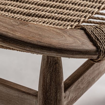 Imagen de Detalle Sillón de Madera de Teca Proust