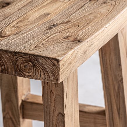 Imagen de Detalle Taburete Madera de Teca Bellet