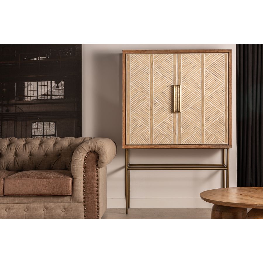 Rouault' Mango Wood Cabinet