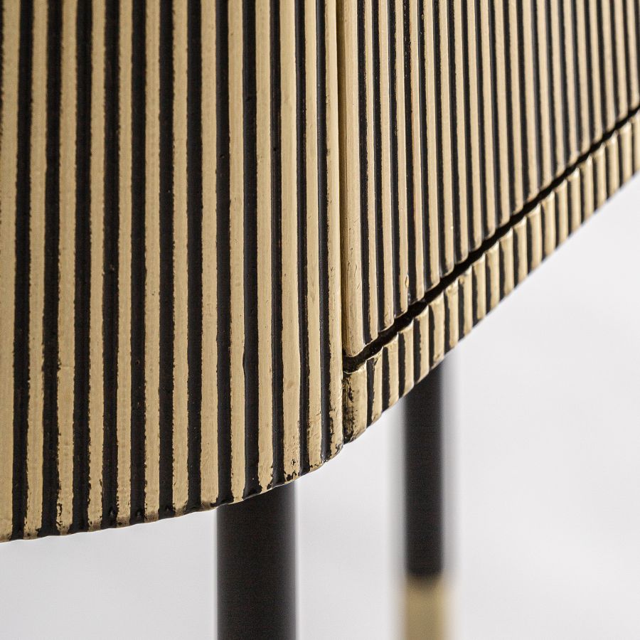 Chevalier' Vertical Sideboard Metal and Marble