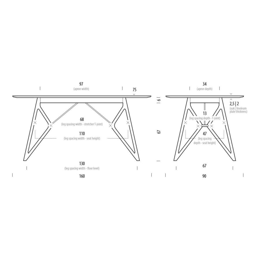 Mesa de Roble ‘Tink-Table’