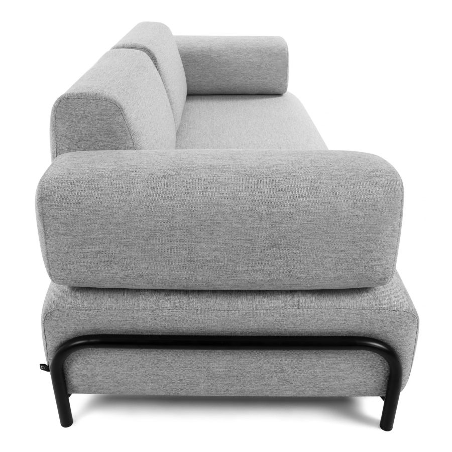 3-Seater Sofa Black Metal 'Compo' 3 Seater Sofa