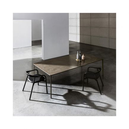 Buy Online Ceramic Rectangular Table 'Slim' at Procomobel