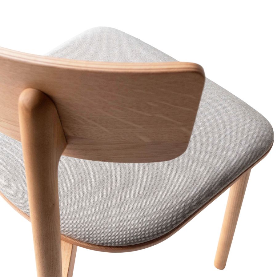 Wooden Chair with Integrated Cushions 'Kol'