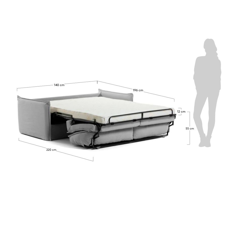 2 Seater Sofa Bed 'Samsa'