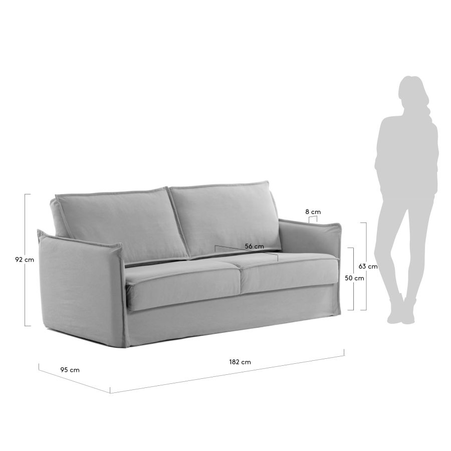 2 Seater Sofa Bed 'Samsa'