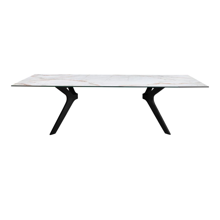 Extending Dining Table Porcelain Tile 'Lin