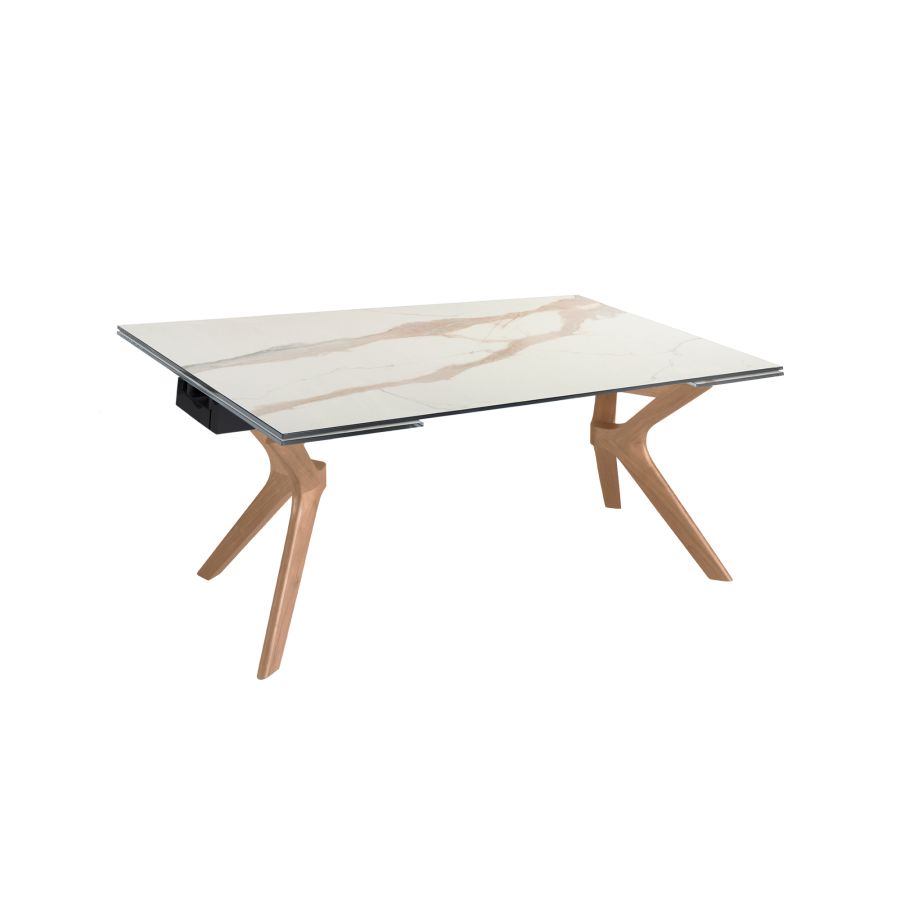 Extending Dining Table Porcelain Tile 'Lin