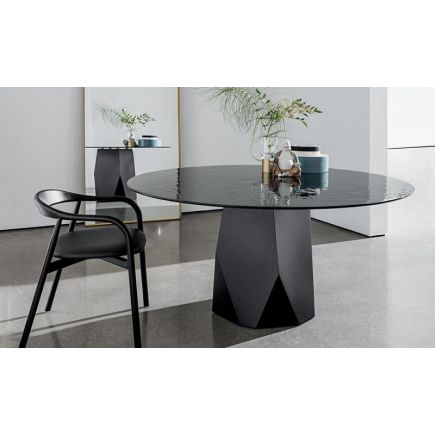 Mesa redonda cristal Deod