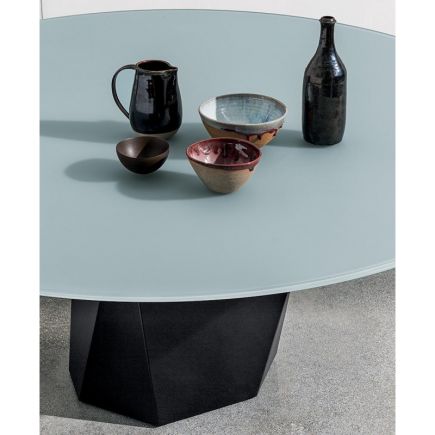 Mesa redonda cristal Deod