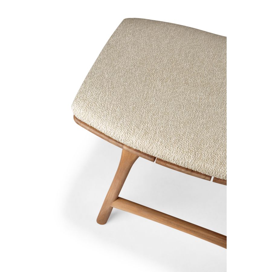 Teak outdoor stool 'Osso'