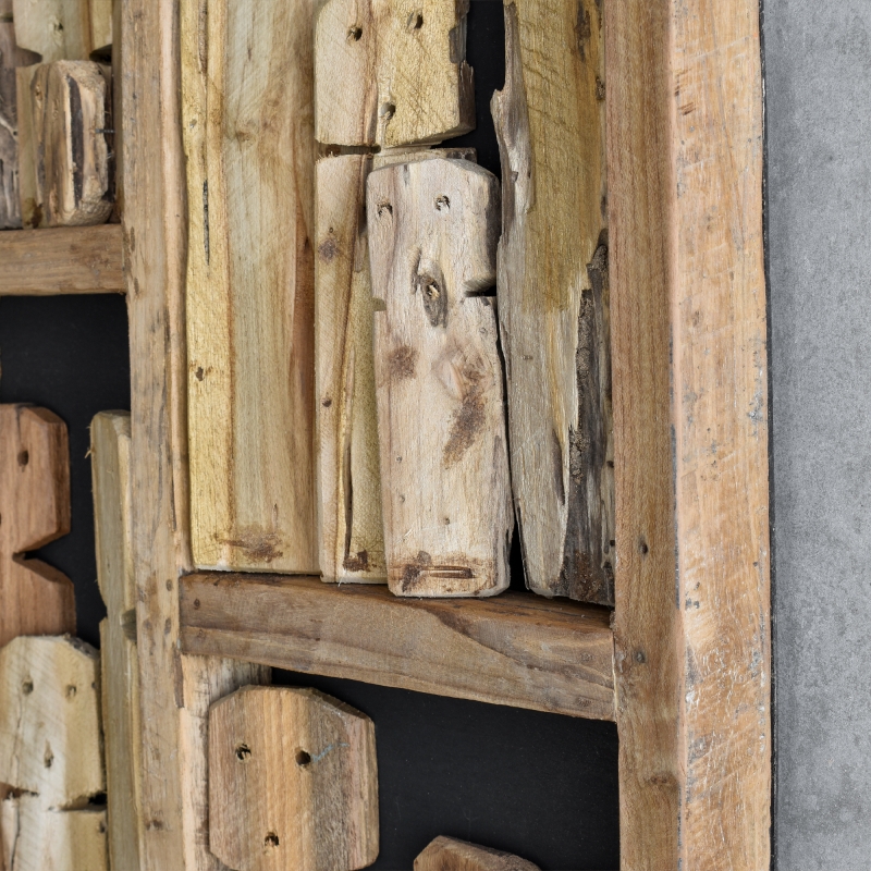 Panel Decorativo de Fósiles en Madera ‘Peron’