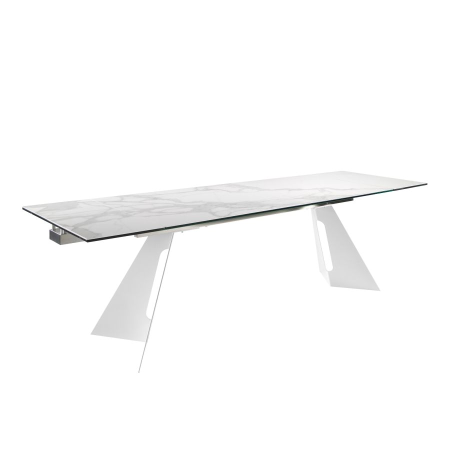 Porcelain Tile Extending Dining Table 'Kiv'