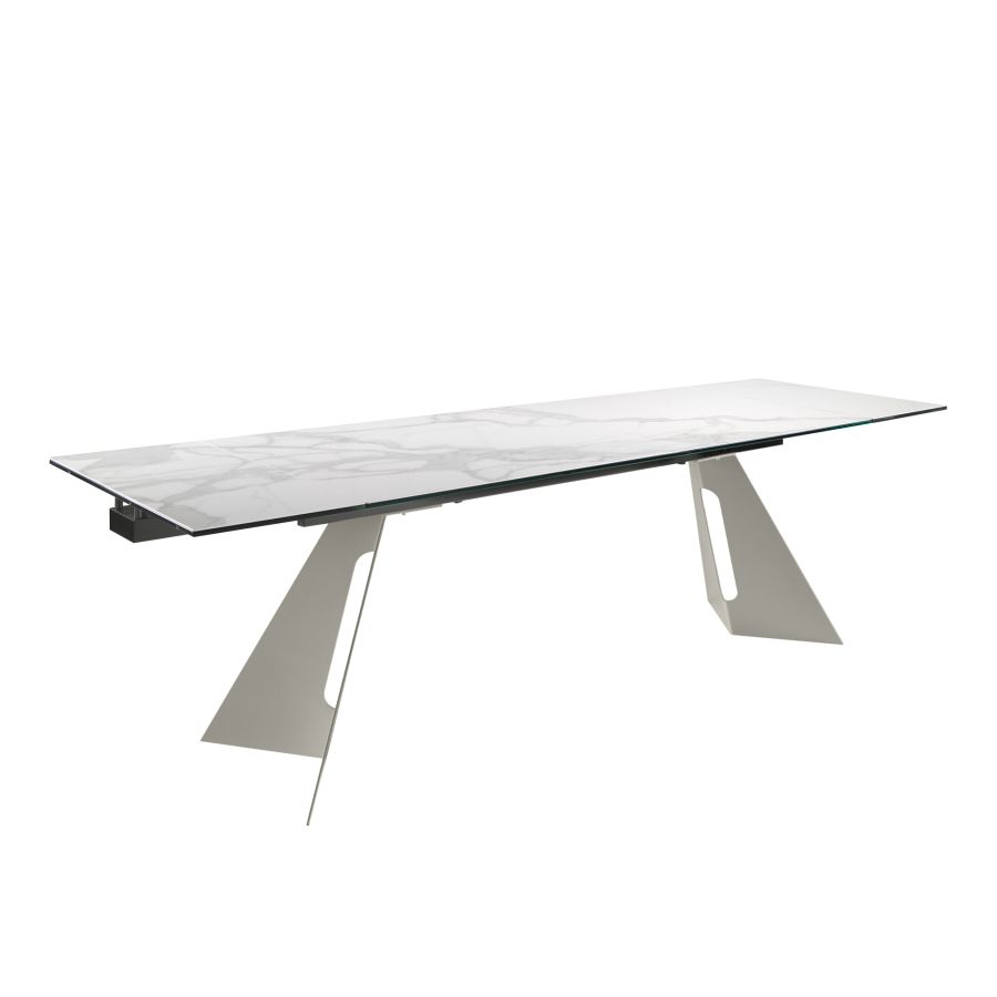 Porcelain Tile Extending Dining Table 'Kiv'