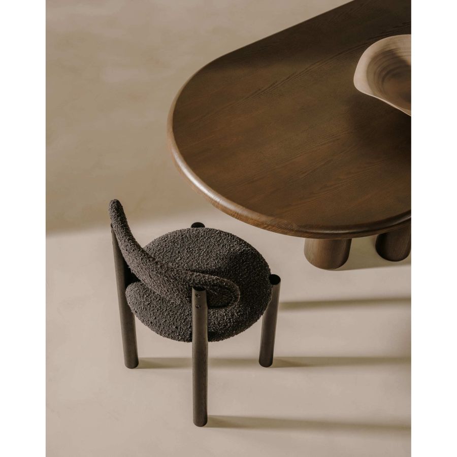 Nebai' Wooden chair with tassel
