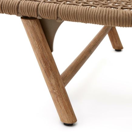 Imagen de Detalle Patas Tumbona de Exterior ‘Dandara’ Beige