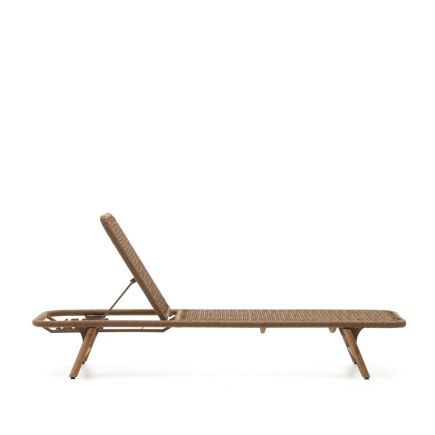 Vista Lateral Izquierda Respaldo 4 Tumbona de Exterior ‘Dandara’ Beige