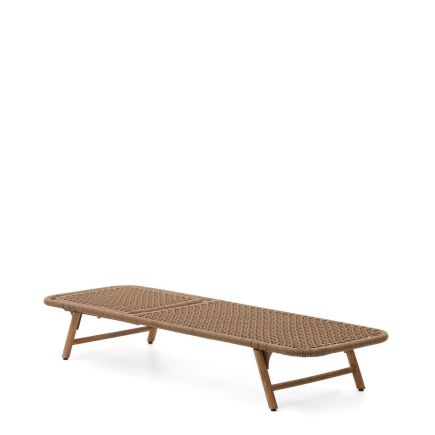 Vista Lateral Sin Respaldo Tumbona de Exterior ‘Dandara’ Beige