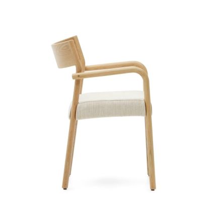 Vista Lateral Derecha Silla Comedor Madera de Roble Falconera