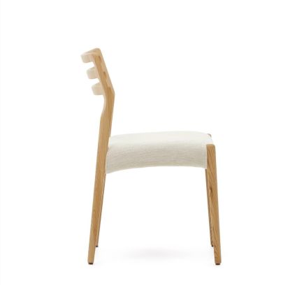 Vista Lateral Derecha Silla Comedor Madera de Roble