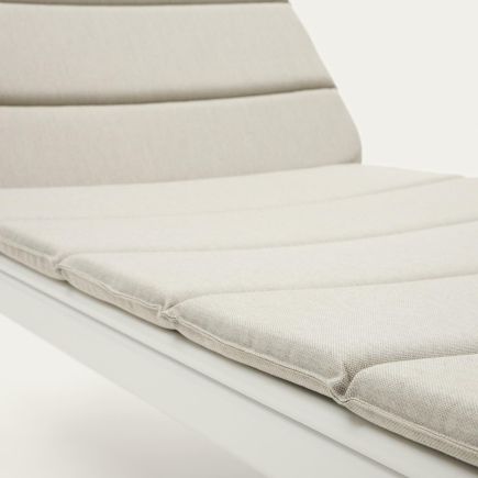 Imagen de Detalle Cojín Tumbona de Exterior ‘Marcona’ Blanco