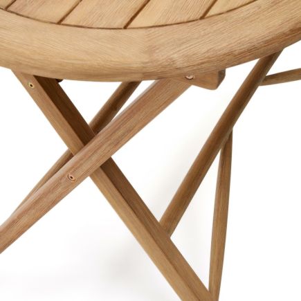 Imagen de Detalle Mesa de Exterior Plegable Madera ‘Dandara’