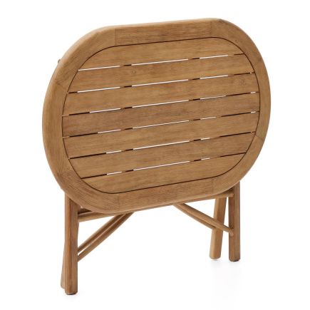 Vista Lateral Izquierda Mesa de Exterior Plegable Madera ‘Dandara’