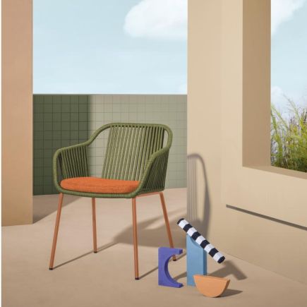 Foto en Ambiente Silla de Exterior ‘Babila Twist’ Verde