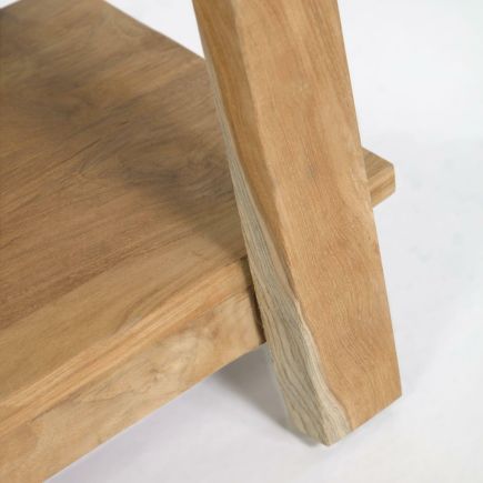 Imagen de Detalle Patas Banco Madera Grande Safara