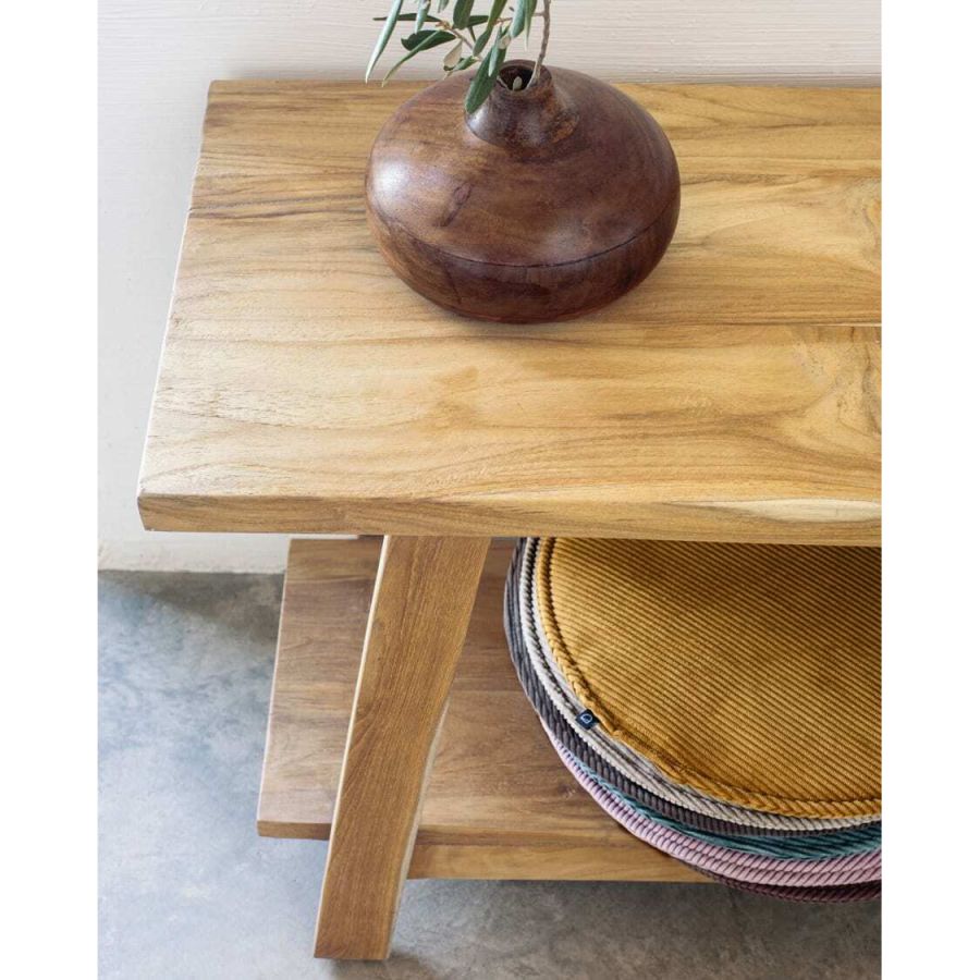Translation Pending: Banco Safara madera maciza teca reciclada 150 cm