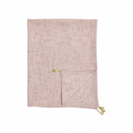 Pink Tasseled Blanket Hasina | Procomobel