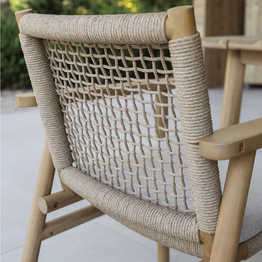 Silla Comedor con Reposabrazos Acacia ‘Dobre’