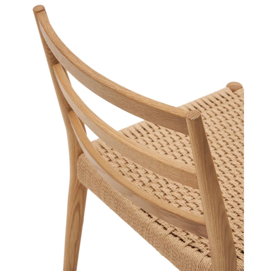Oak Wooden Dining Chair 'Analy'