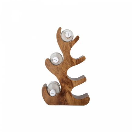 Acacia Wood Bottle Rack Erik | Procomobel