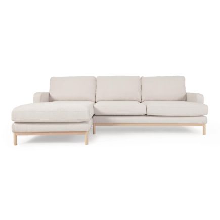 Vista Frontal Sofá de 3 Plazas con Chaise longue ‘Mihaela’