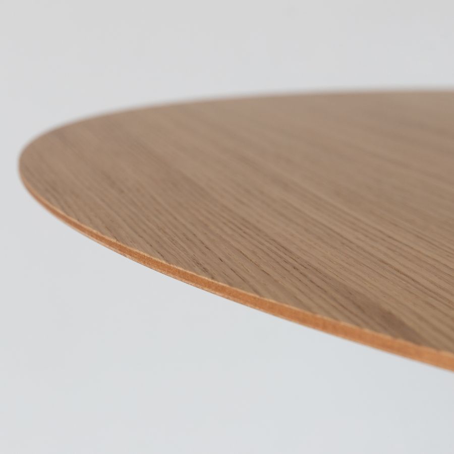 Round Wooden Dining Table 'Burin'