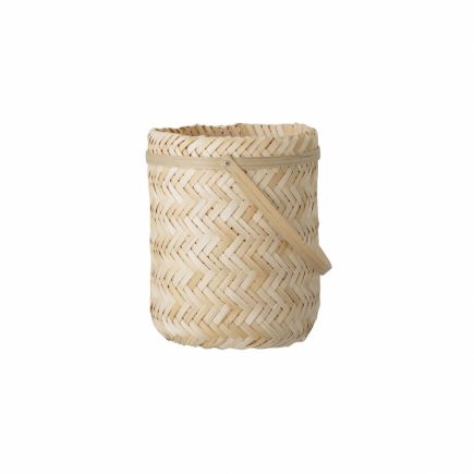 Bamboo Basket with Handle Nilsa | Procomobel