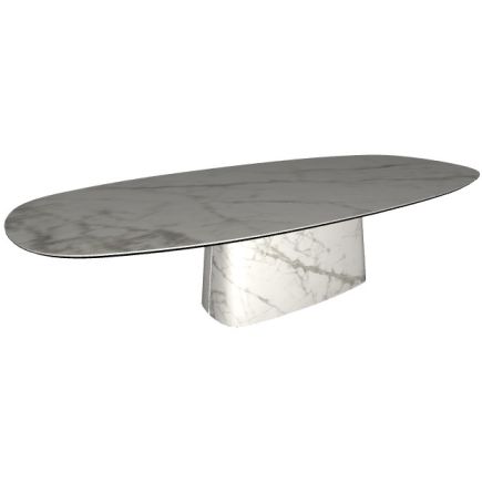 Vista Frontal Mesa de Comedor Biscuit ‘Keramic’ KM24 Invisible mate