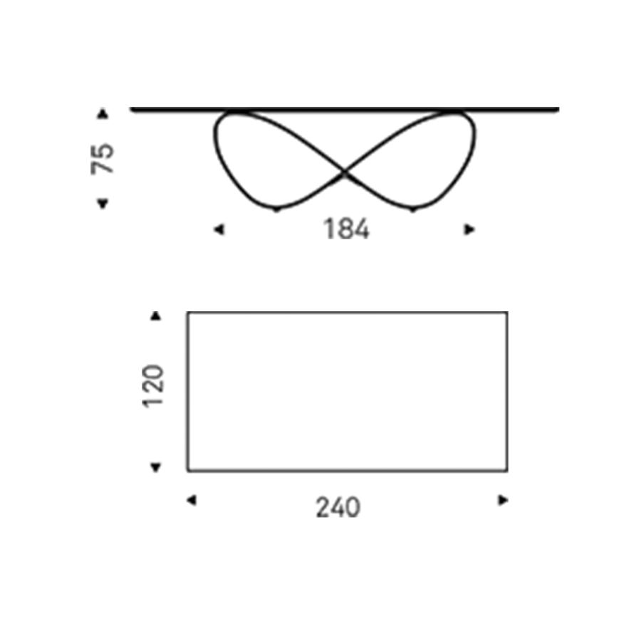 Mesa Comedor Keramik ‘Butterfly Rectangular’