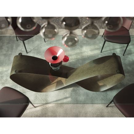 Foto Ambiente Mesa Comedor Cristal Butterfly Rectangular Superior