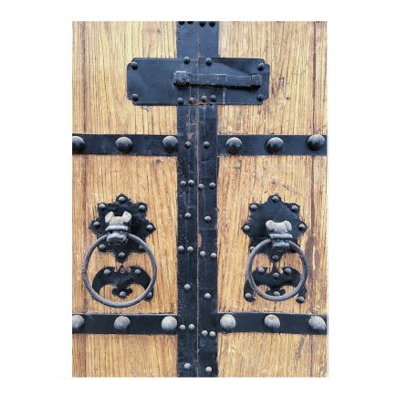 Detalle Puerta Antigua Tallada de Teca ‘Ken’