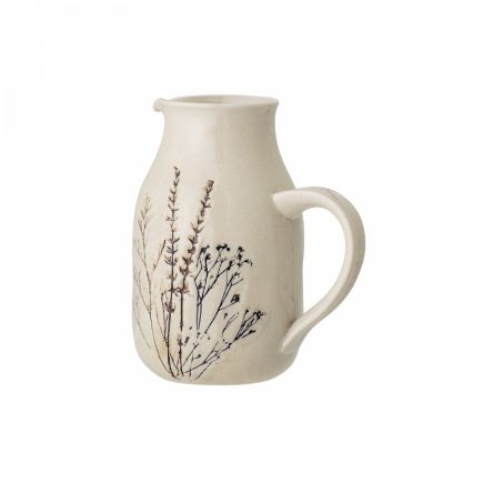 Engla Stoneware Floral Pitcher | Procomobel