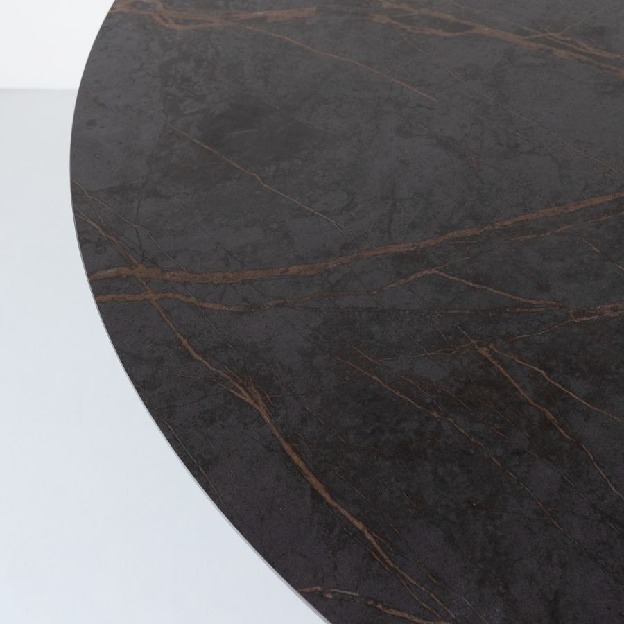 Round Porcelain Tile Dining Table 'Canopus'