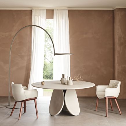 Foto Ambiente Mesa Comedor Cemento ‘Maxim Argile’ Redonda