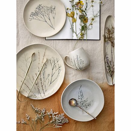 Gres Floral Flat Dish Engla | Procomobel