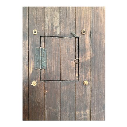 Detalle Trasero Ventana Puerta Antigua Tallada de Teca ‘Kolang’