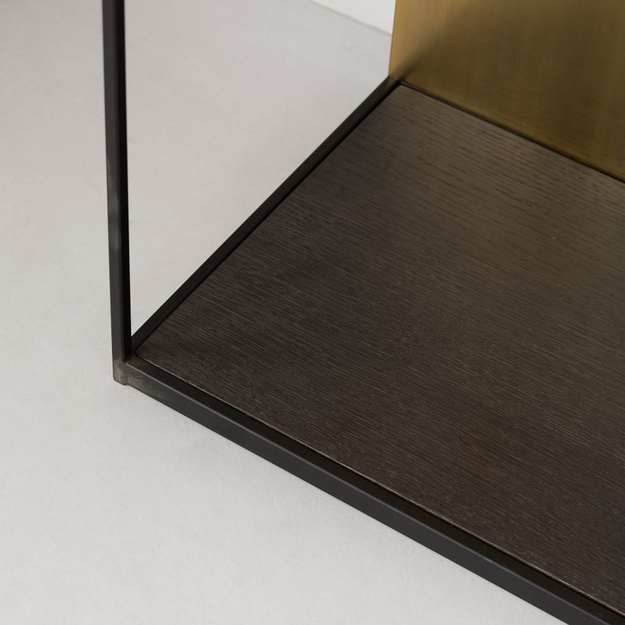 Wood and Metal Shelf 'Remond'