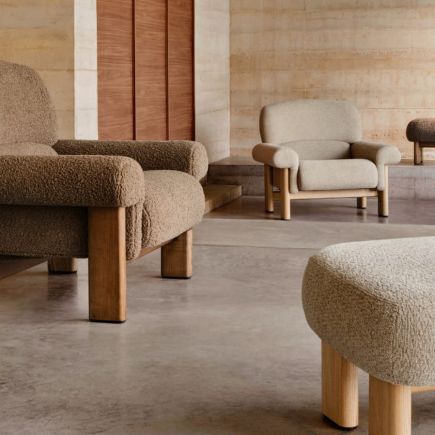 Foto en Ambiente Salón Butaca Borreguito Natural ‘Cabana’
